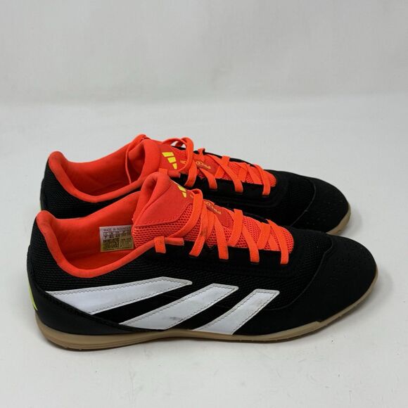 Adidas Predator Club Indoor Sala Soccer Shoes Mens 7 Black Solar Red Sneakers - Picture 1 of 16